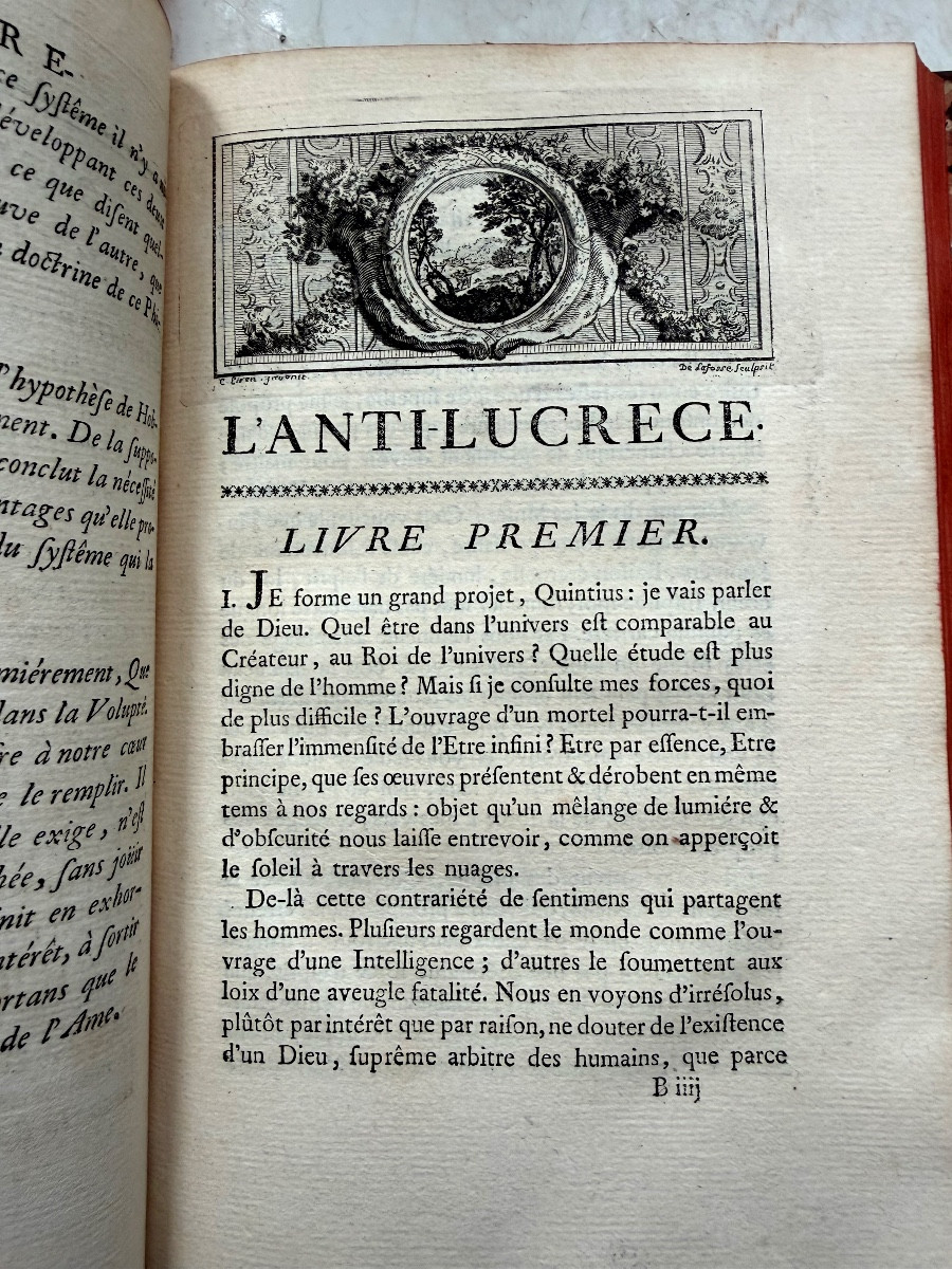 2 Volumes In Octavo, 1749: "anti-lucretius", A Poem On Natural Religion, By Cardinal De Polignac-photo-5