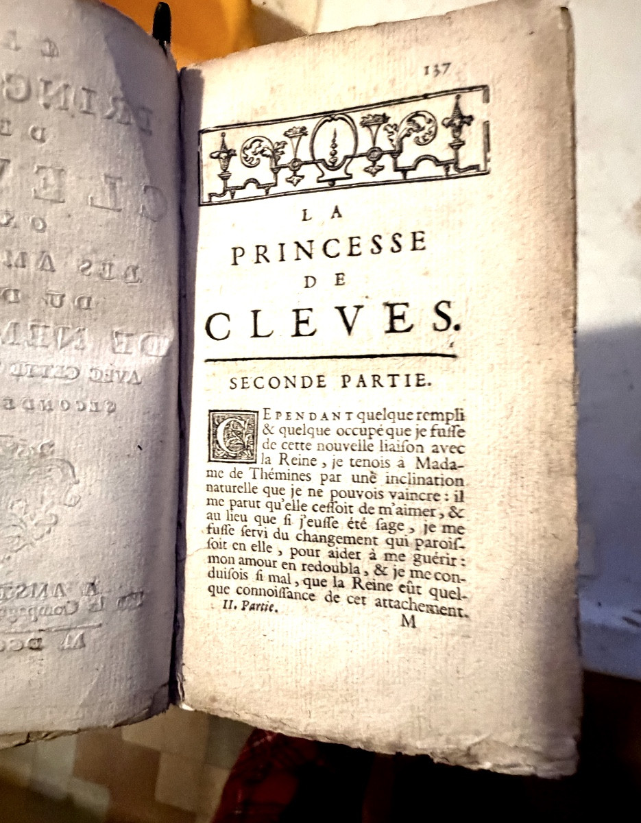  "the Princess Of Clèves," Or The Love Affair Of The Duke Of Nemours With This Princess, By Madame De La Fayette-photo-7