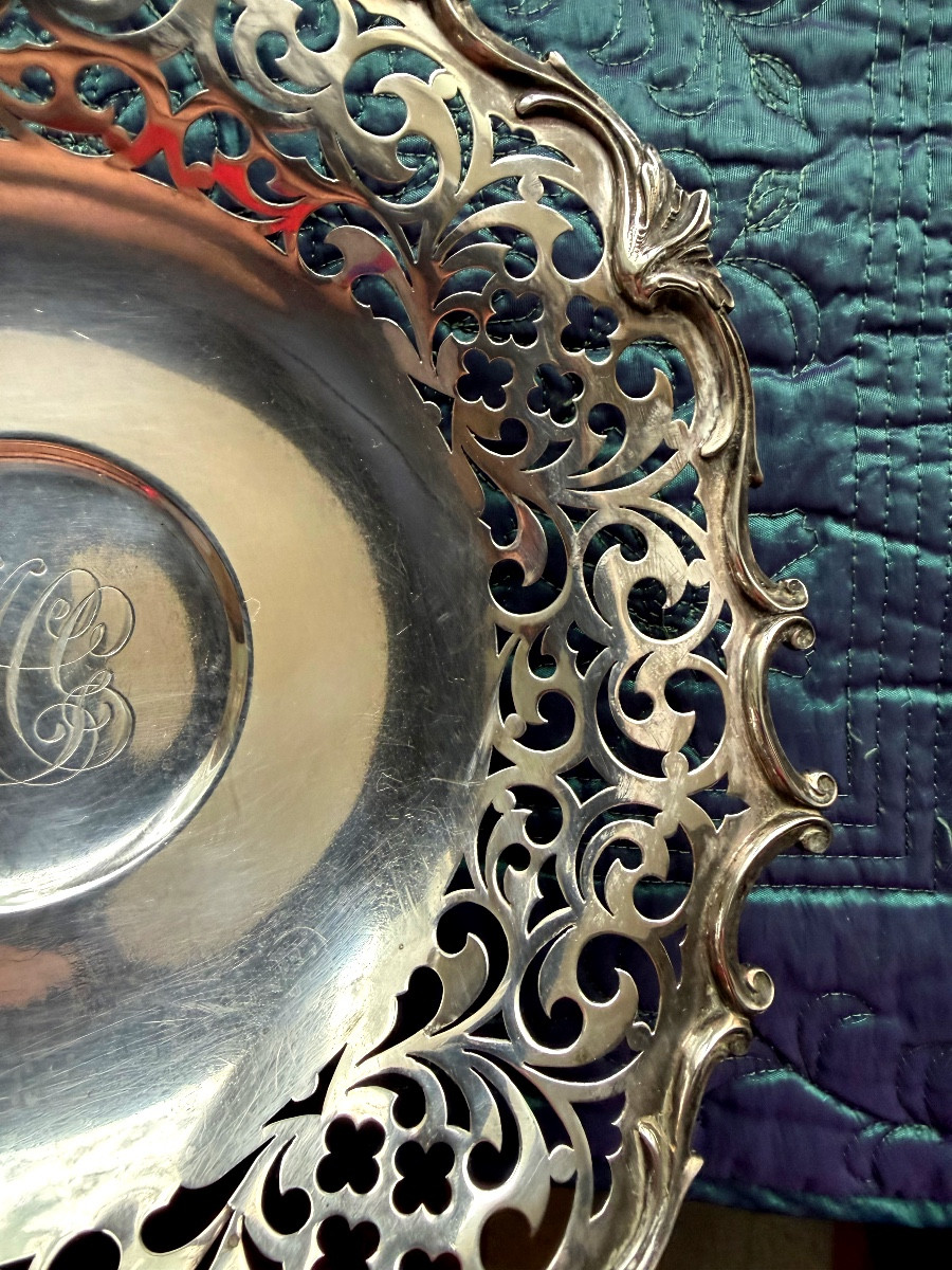 Belle paire de coupes en argent  ajouré 925 millièmes ,  maison New-Yorkaise Howard & Co , 1890-photo-4