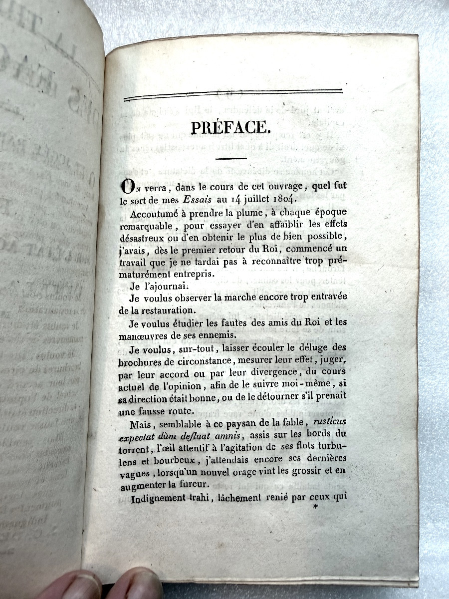 "the Theory Of The Factious," A Precious Book: Library Of Louis XVIII, 1815, Paris, Political Criticism.-photo-4