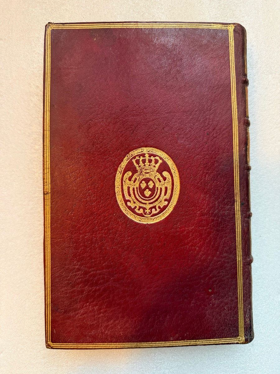  Arms Of Louis XVI In Octavo Red Morocco "the Ornamental Gardens", A Book From His Library-photo-2
