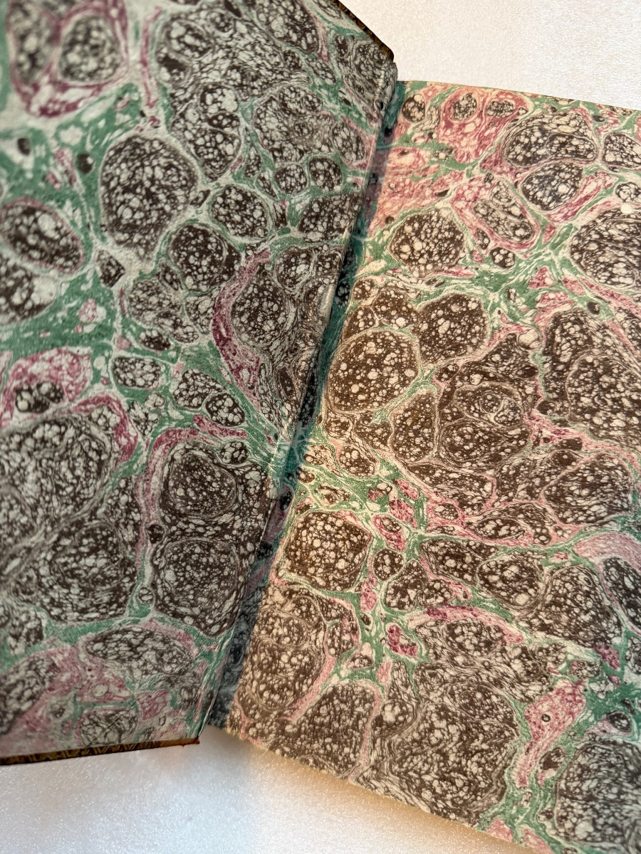  Arms Of Louis XVI In Octavo Red Morocco "the Ornamental Gardens", A Book From His Library-photo-1