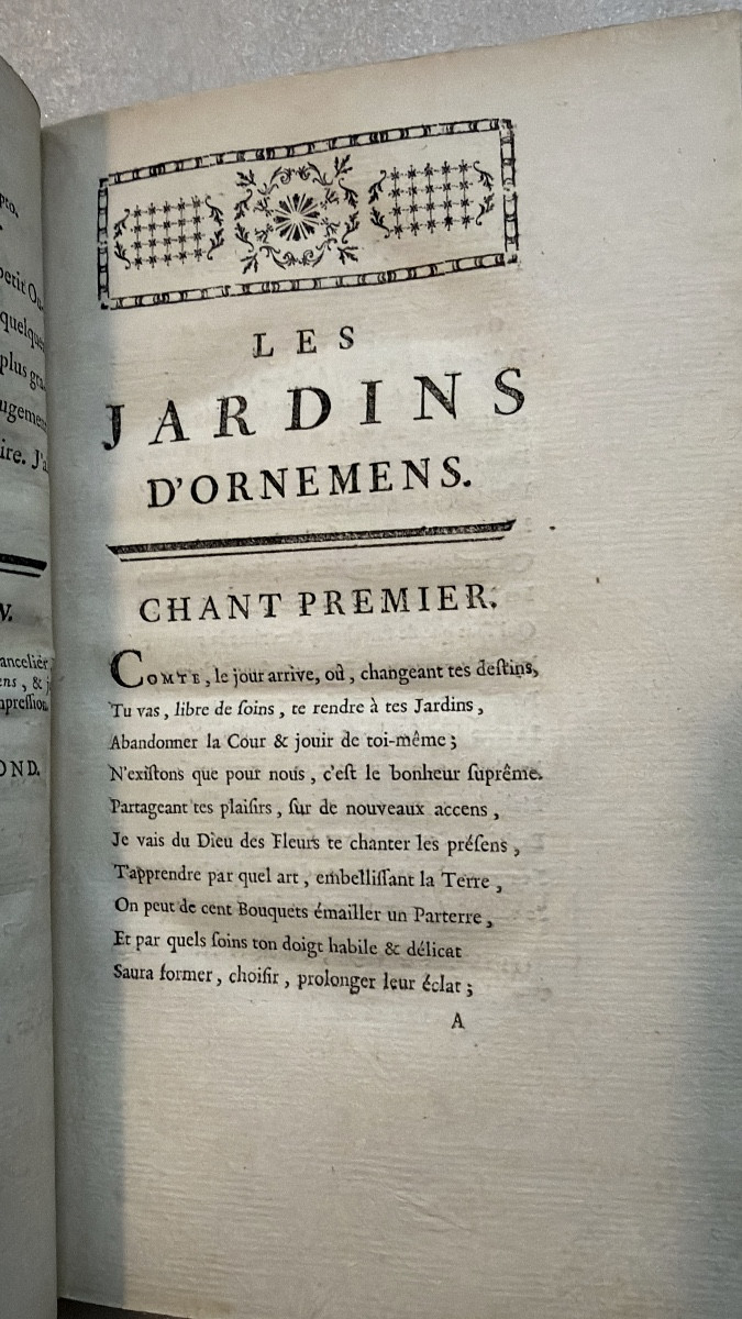  Arms Of Louis XVI In Octavo Red Morocco "the Ornamental Gardens", A Book From His Library-photo-3