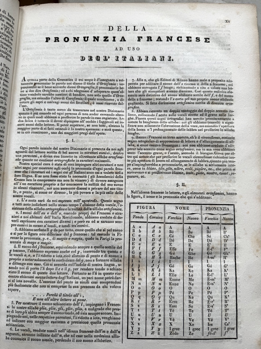 Grand Dictionnaire Français-Italien , composé sur les Dictionnaires de l'Académie Française 19è-photo-7