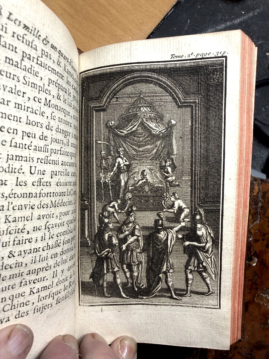 "Les Mille et Un Quart-d'Heure" , Contes Tartares . 3 Vol. In 12 . Paris 1730. Edition illustré-photo-5
