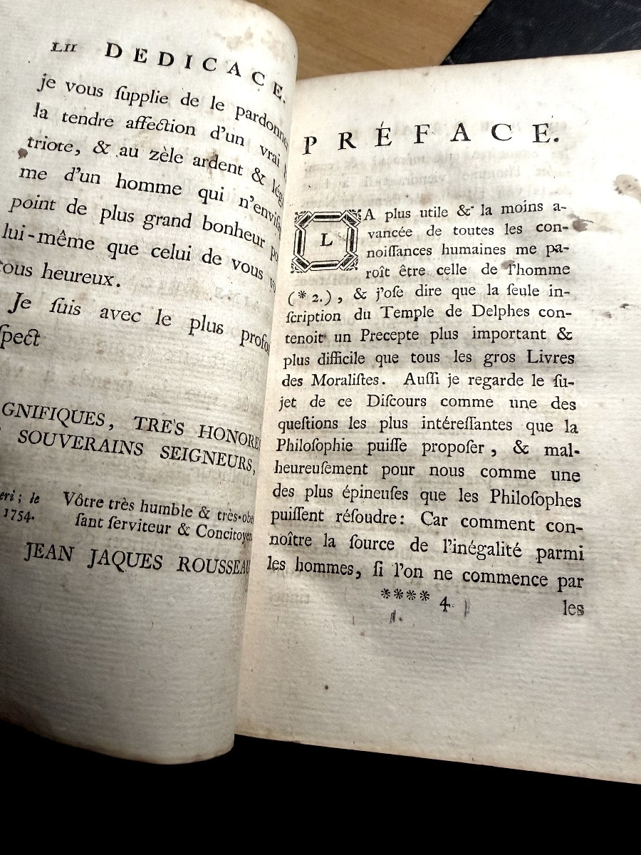 Discourse On The Origin And Foundations Of The Inequality Of Men. By Jj Rousseau 1755 .. -photo-5
