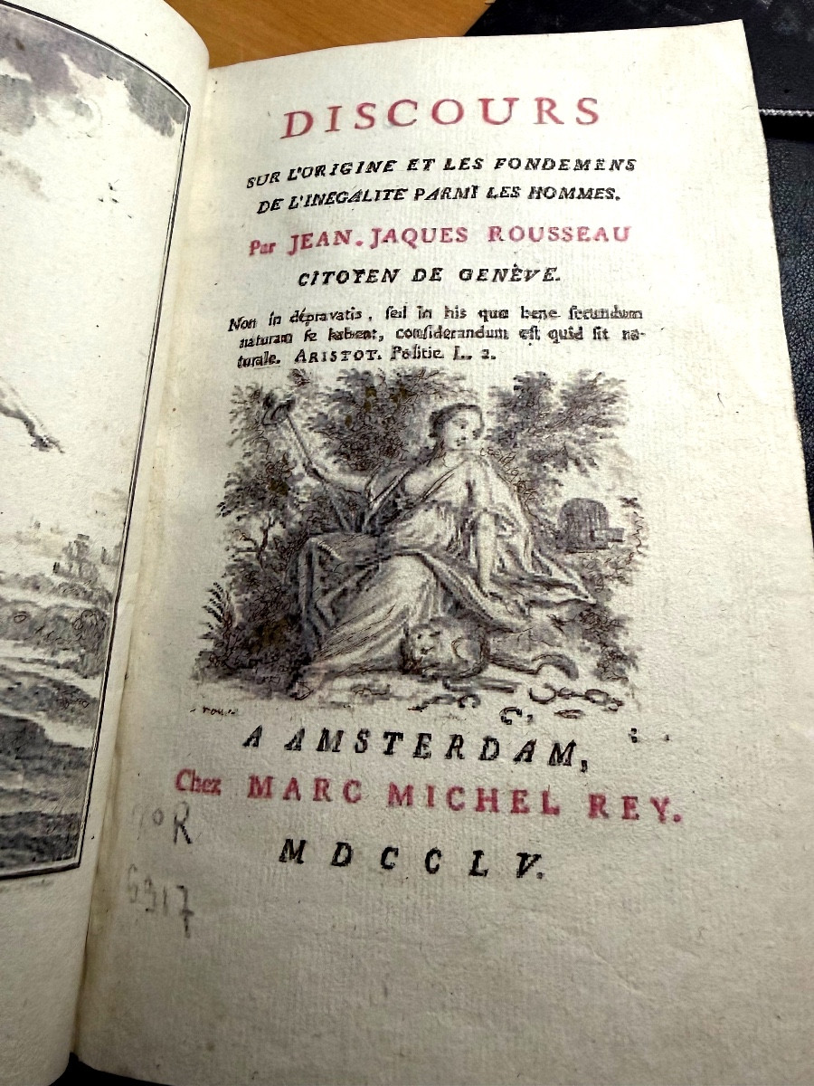 Discourse On The Origin And Foundations Of The Inequality Of Men. By Jj Rousseau 1755 .. 