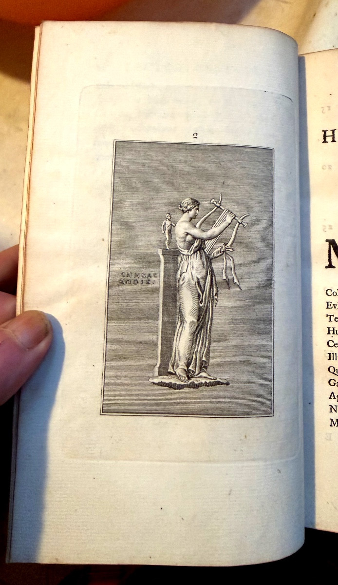 "quinti Horatii Flacci Opera" Very Beautiful Work 1 V In 8 Illustrated On Large Londini Paper 1749-photo-2
