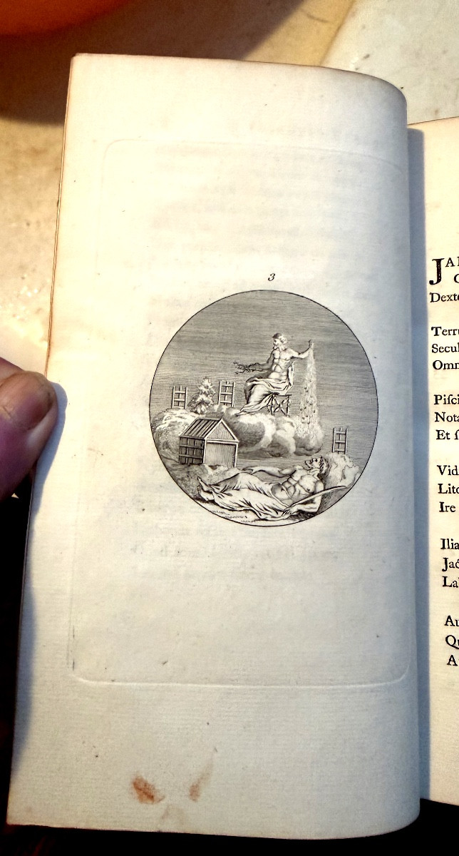 "quinti Horatii Flacci Opera" Very Beautiful Work 1 V In 8 Illustrated On Large Londini Paper 1749-photo-3