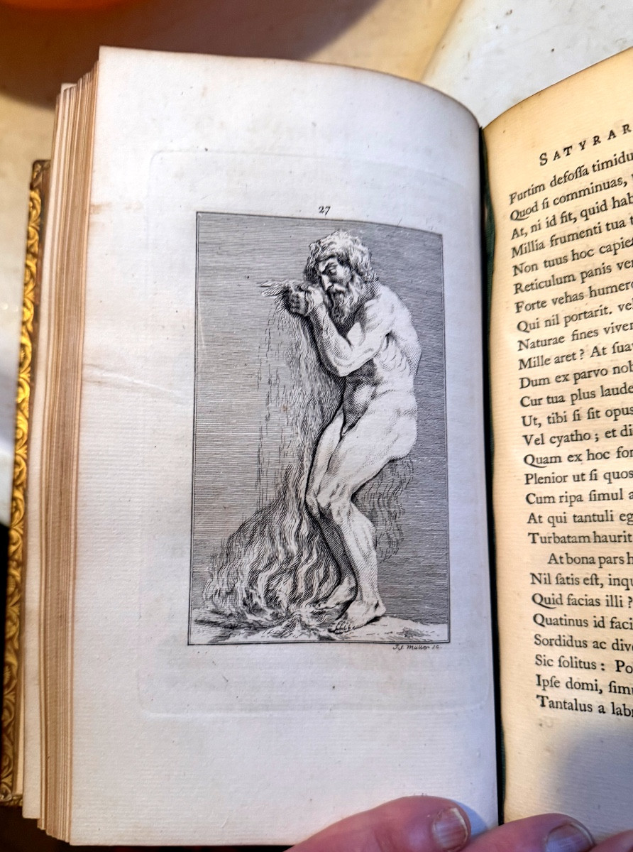 "quinti Horatii Flacci Opera" Very Beautiful Work 1 V In 8 Illustrated On Large Londini Paper 1749-photo-8