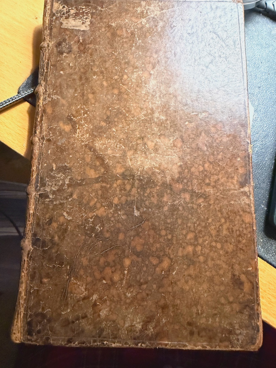 1 Plaquette In8 de 1720 "La Grace" Poëme de Louis Racine , bel ex-libris  Reuillon Mal-des Comp-photo-2