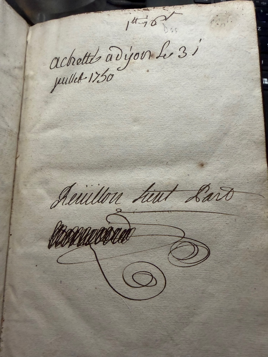 1 Plaquette In8 de 1720 "La Grace" Poëme de Louis Racine , bel ex-libris  Reuillon Mal-des Comp-photo-4
