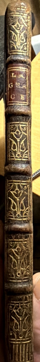 1 Plaquette In8 de 1720 "La Grace" Poëme de Louis Racine , bel ex-libris  Reuillon Mal-des Comp-photo-6