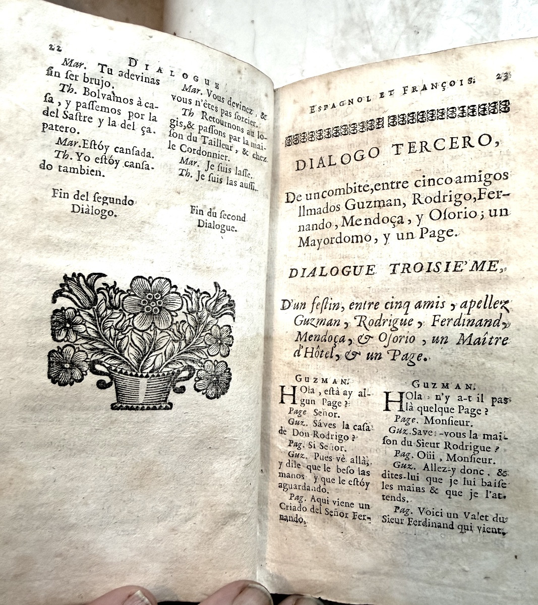 Vol. Dialogues Of The New Spaniards, Explained In French, By Fr. Sobrino. In Brussels 1738.-photo-4