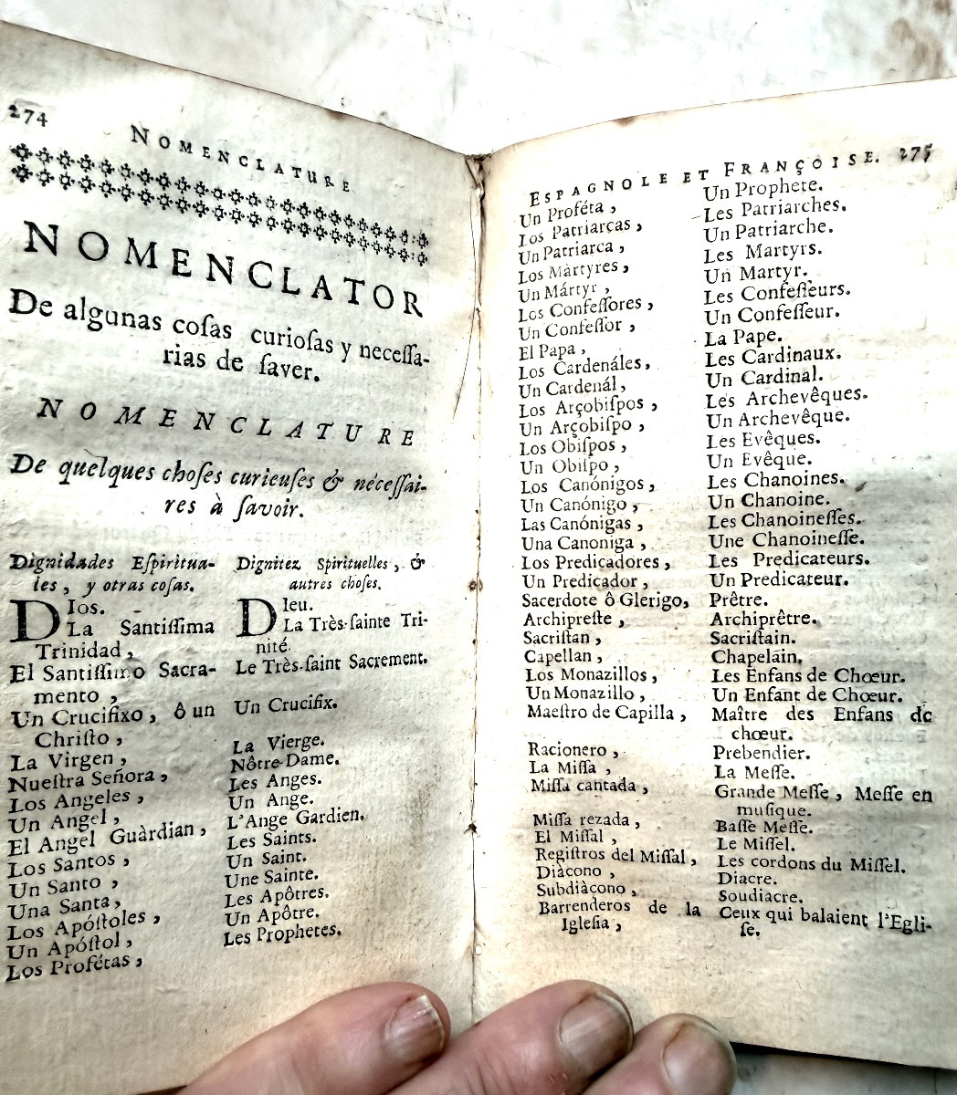 Vol. Dialogues Of The New Spaniards, Explained In French, By Fr. Sobrino. In Brussels 1738.-photo-5