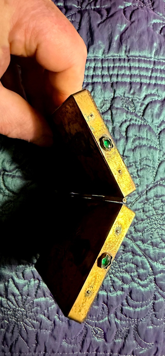 Very Rare Greek Travel Diptych Icon Depicting Christ And Saint Paul, 17th Century-photo-7