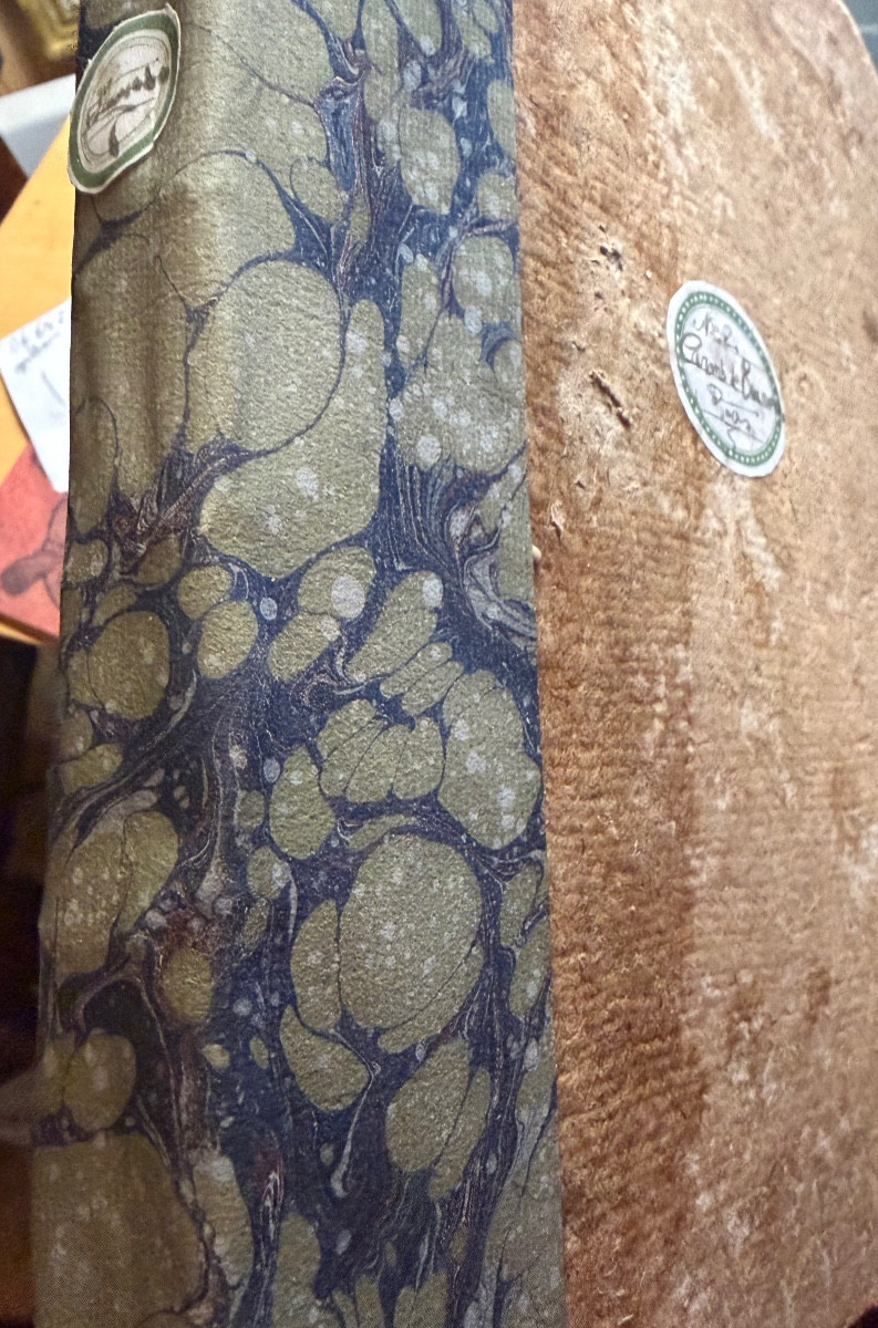 Documents From The 1774 Trial, Paris, Ruault  Beaumarchais", Hardcover Marbled Spine-photo-2