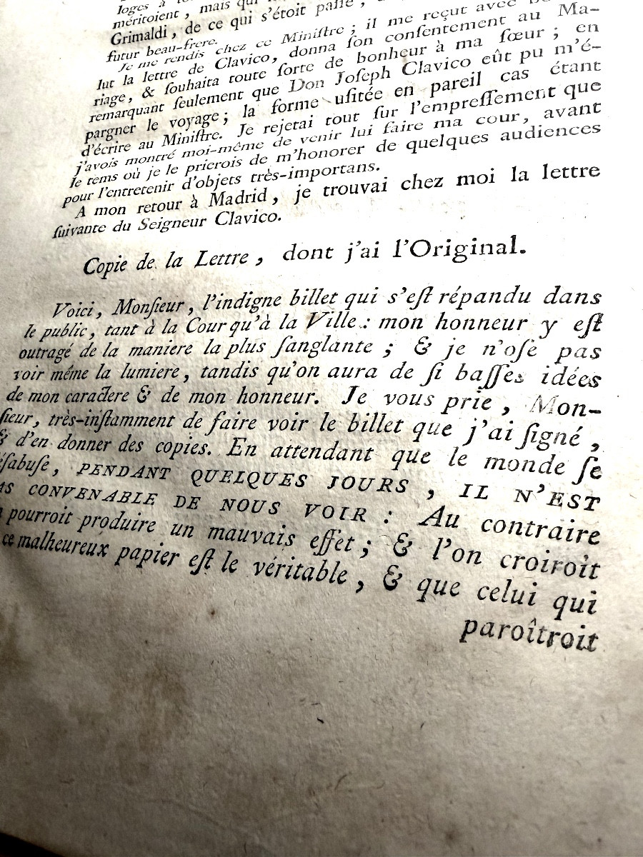 Documents From The 1774 Trial, Paris, Ruault  Beaumarchais", Hardcover Marbled Spine-photo-8