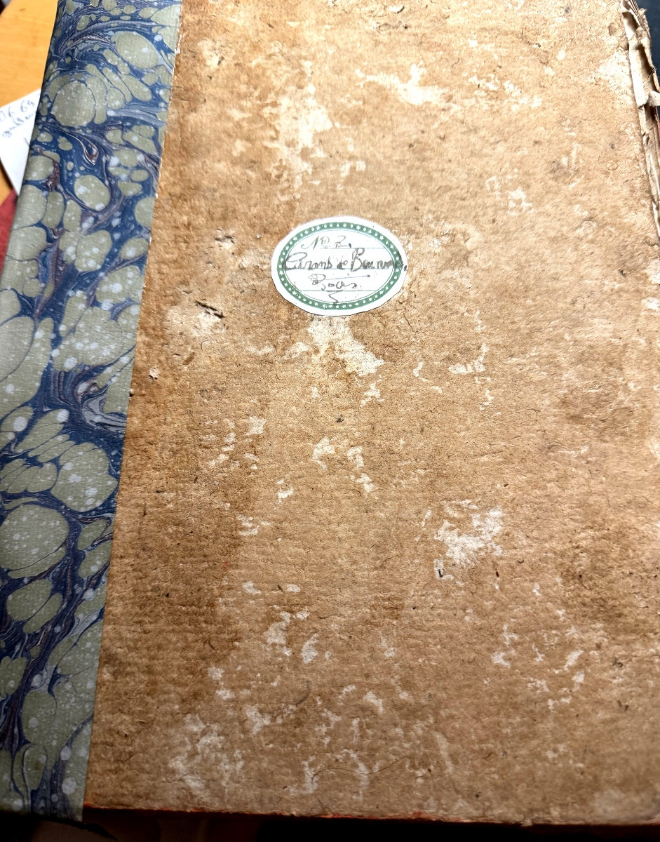 Documents From The 1774 Trial, Paris, Ruault  Beaumarchais", Hardcover Marbled Spine