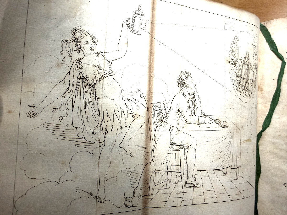 "Les Folies du Siècle ", Roman Philosophique .Par: M. De Lourdoueix , 3ème Edit. Illustrée 1818-photo-3