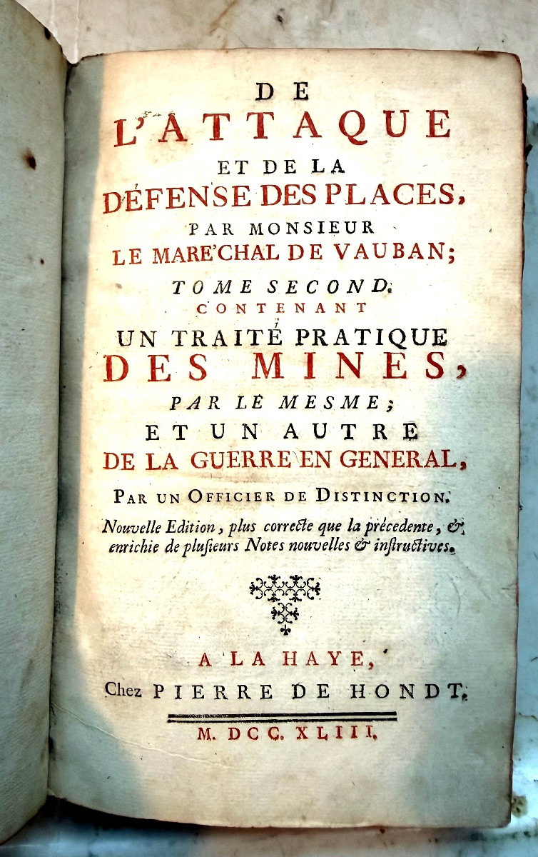 On The Attack And Defense Of Fortresses By Marshal Vauban, Vol. 1, Octavo, Ill. 1743-photo-3