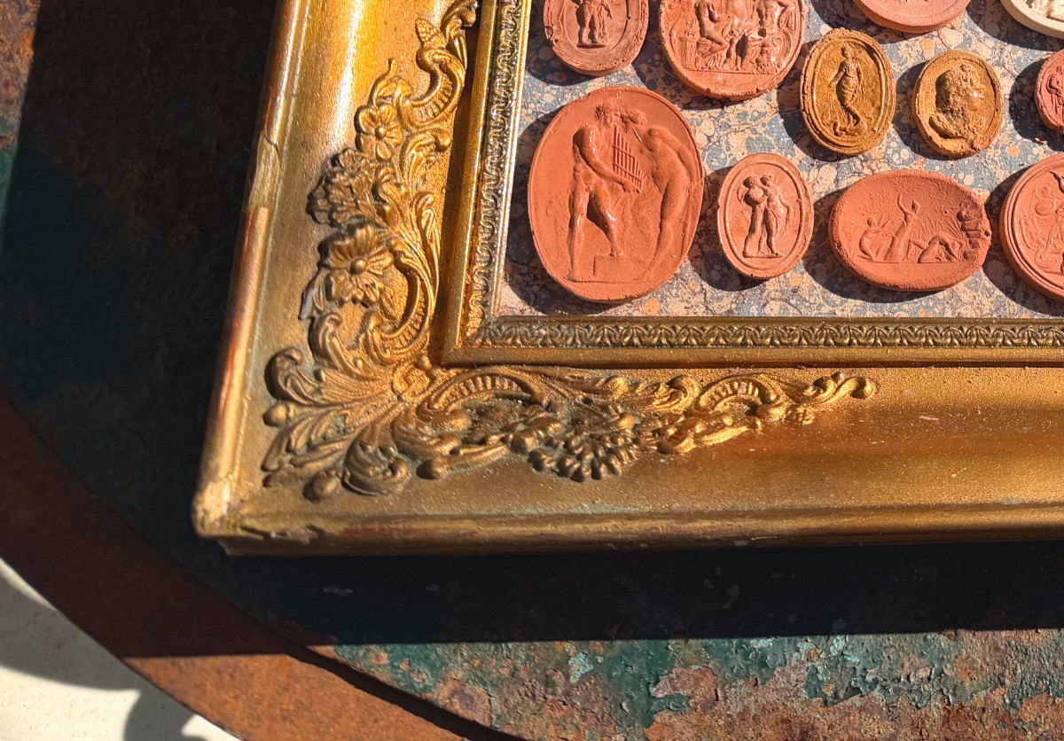 Collection Of The "grand Tour" Of Terracotta Cameo Prints Of Ancient Gods And Goddesses-photo-8