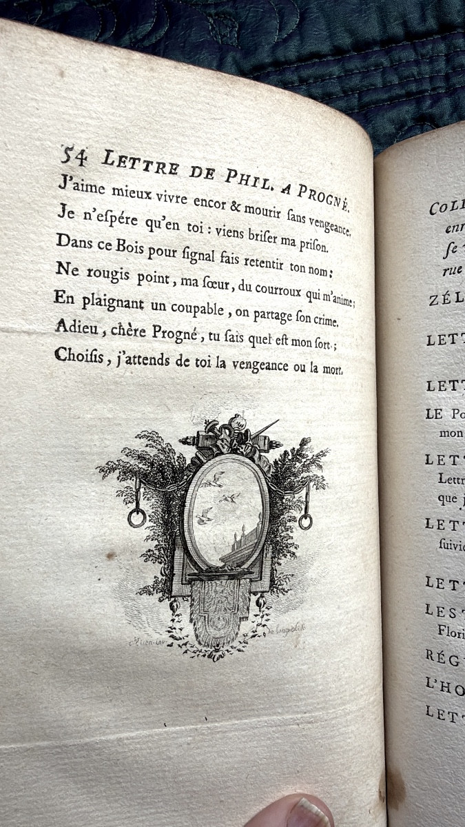 Beautiful Octavo Volume, Red Morocco Binding With "great Royal Arms," Comprising Several Illustrated Works From The 18th Century.-photo-7
