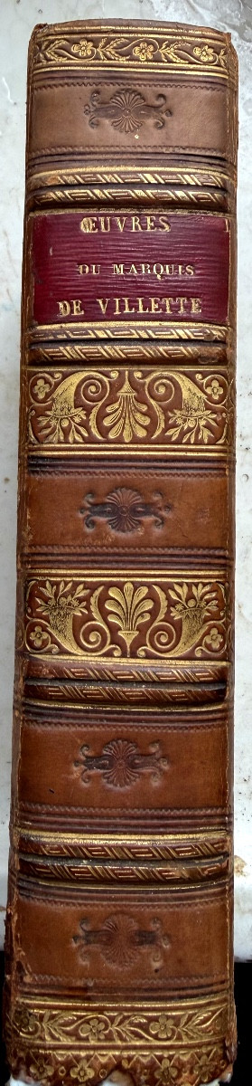 Works Of The "marquis De Villette" 1788 Vol. 8vo, The Finest Edition Where Aerostation Is Discussed