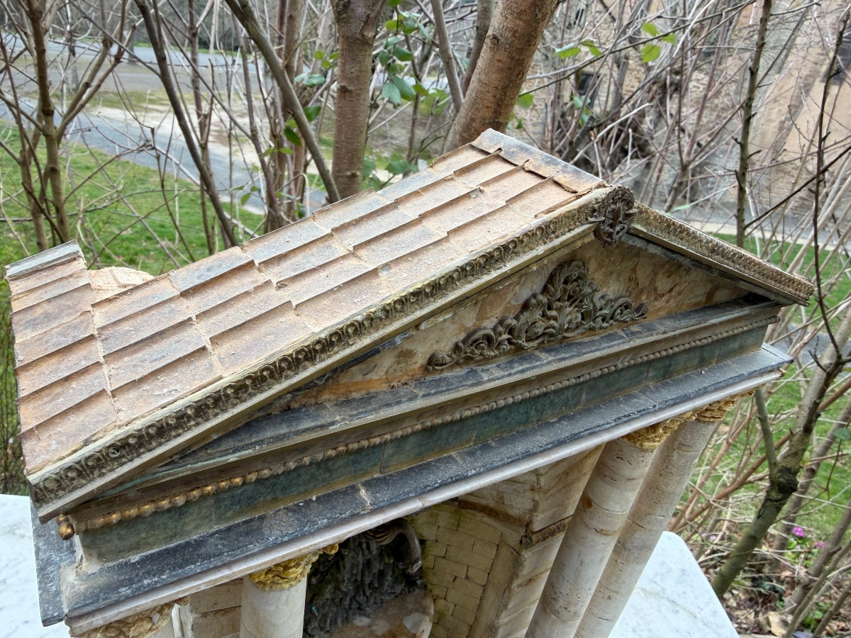 Masterpiece By A 19th-century Marble And Stonemason: Neoclassical Town Fountain With A Swan-photo-4