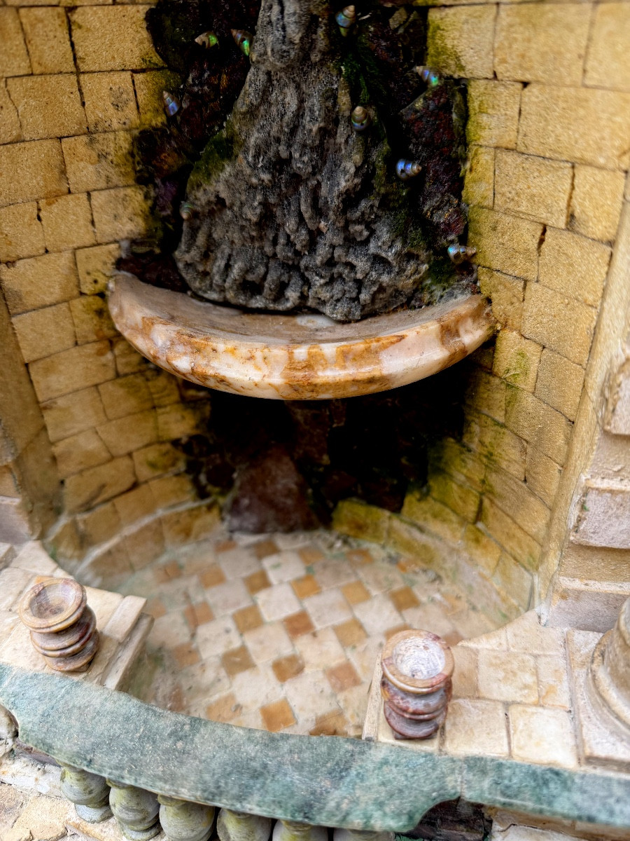 Masterpiece By A 19th-century Marble And Stonemason: Neoclassical Town Fountain With A Swan-photo-7