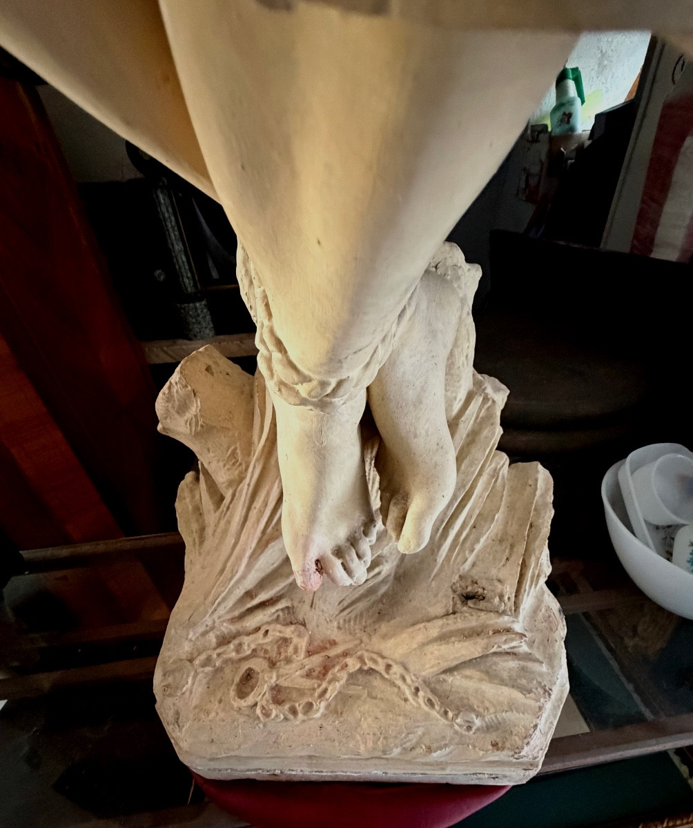 Large Terracotta Figurine Of The Martyred Monk Jean-gabriel, A Lazarist Who Went To Speak To The Chinese About Jesus. -photo-3