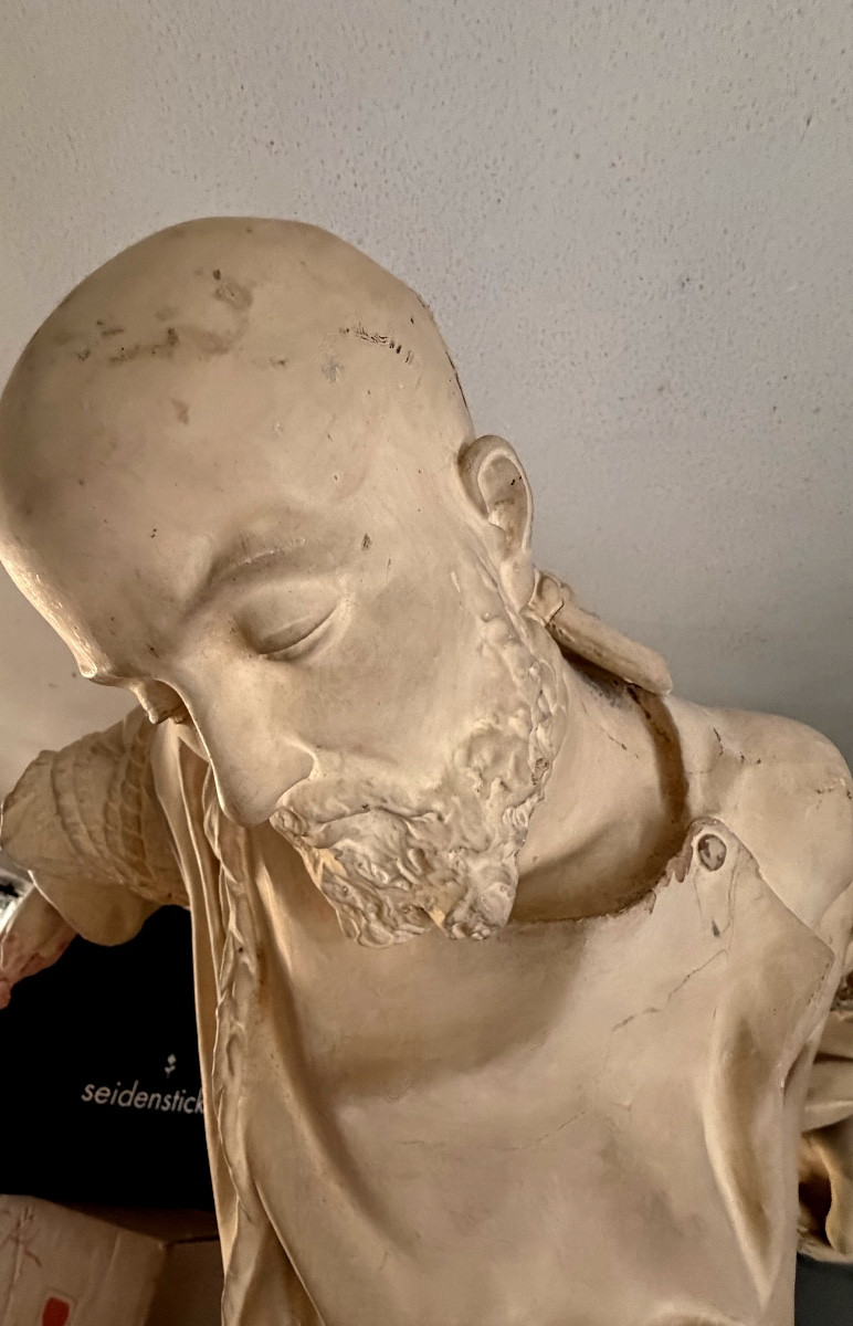 Large Terracotta Figurine Of The Martyred Monk Jean-gabriel, A Lazarist Who Went To Speak To The Chinese About Jesus. -photo-5