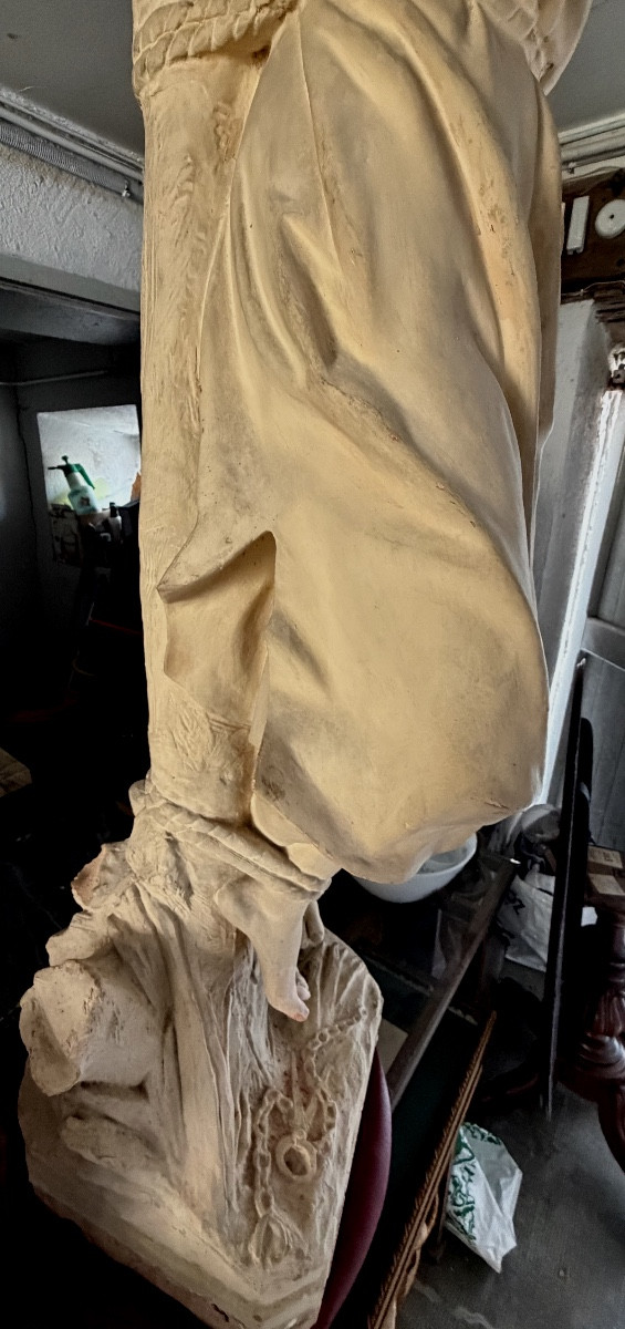 Large Terracotta Figurine Of The Martyred Monk Jean-gabriel, A Lazarist Who Went To Speak To The Chinese About Jesus. -photo-7