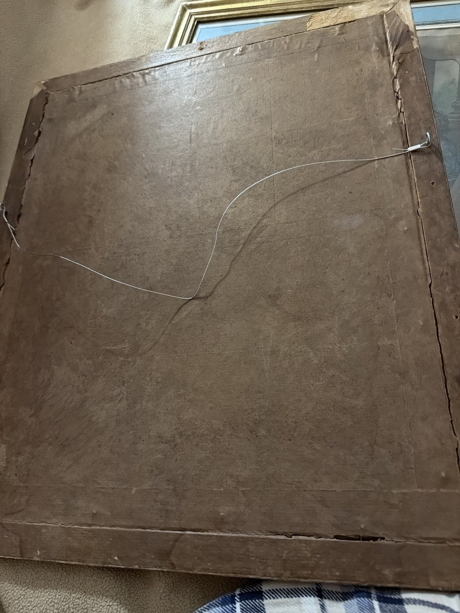 Paire d'aquateintes dédiée a Madame de Pompadour Palais de la Reine "La Musique et la Peinture"-photo-8