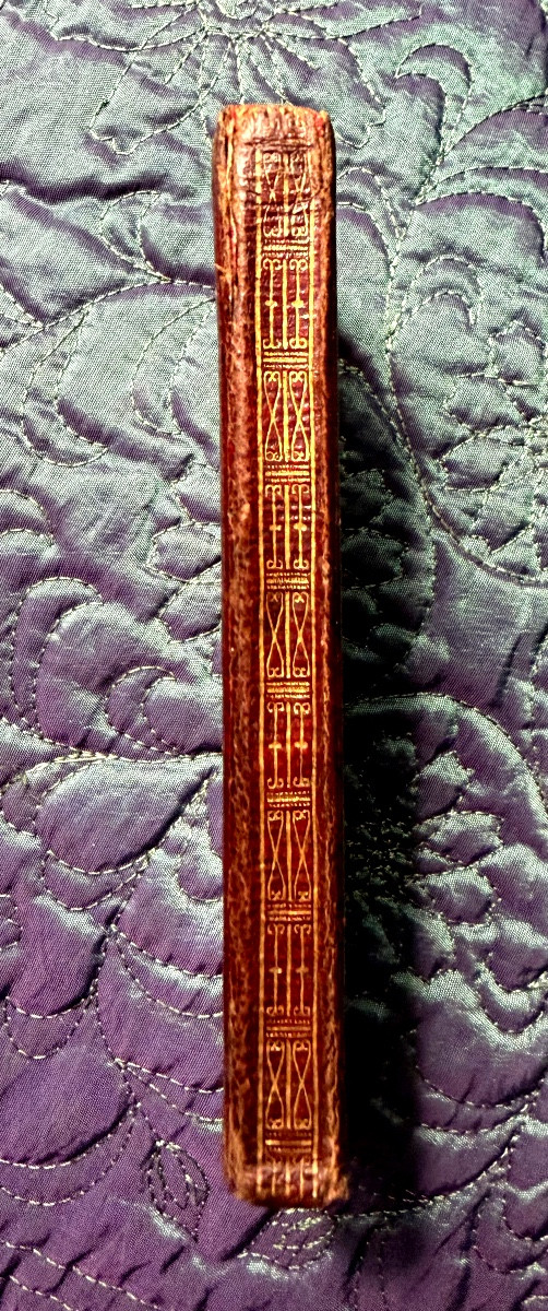  Almanac "at The Arms Of Charles X" In Precious Long-grain Red Morocco Leather Pocket Calendar-photo-3