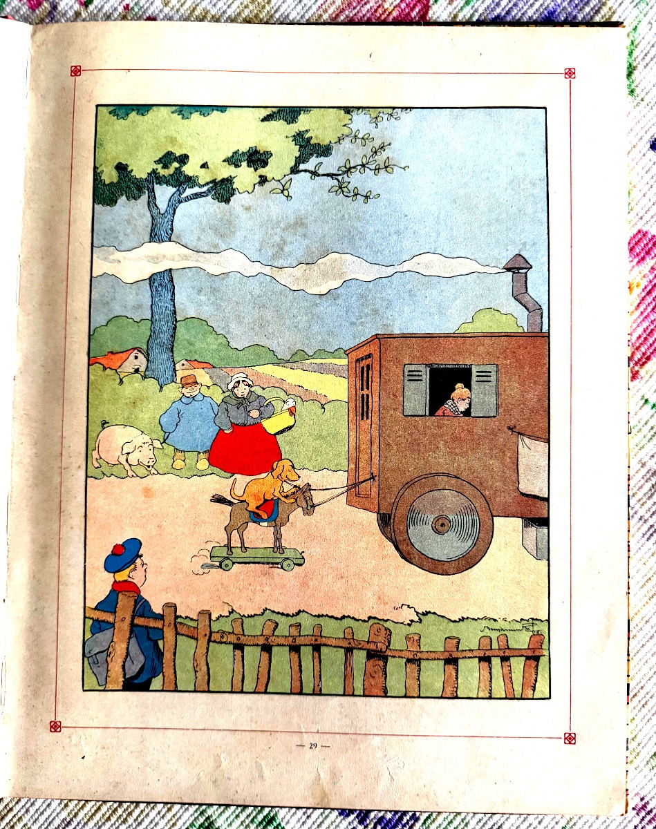 Edition Originale" Les Mésaventures d'un Chien" par Benjamin Rabier , Ed. Jules Tallandier 1907-photo-7