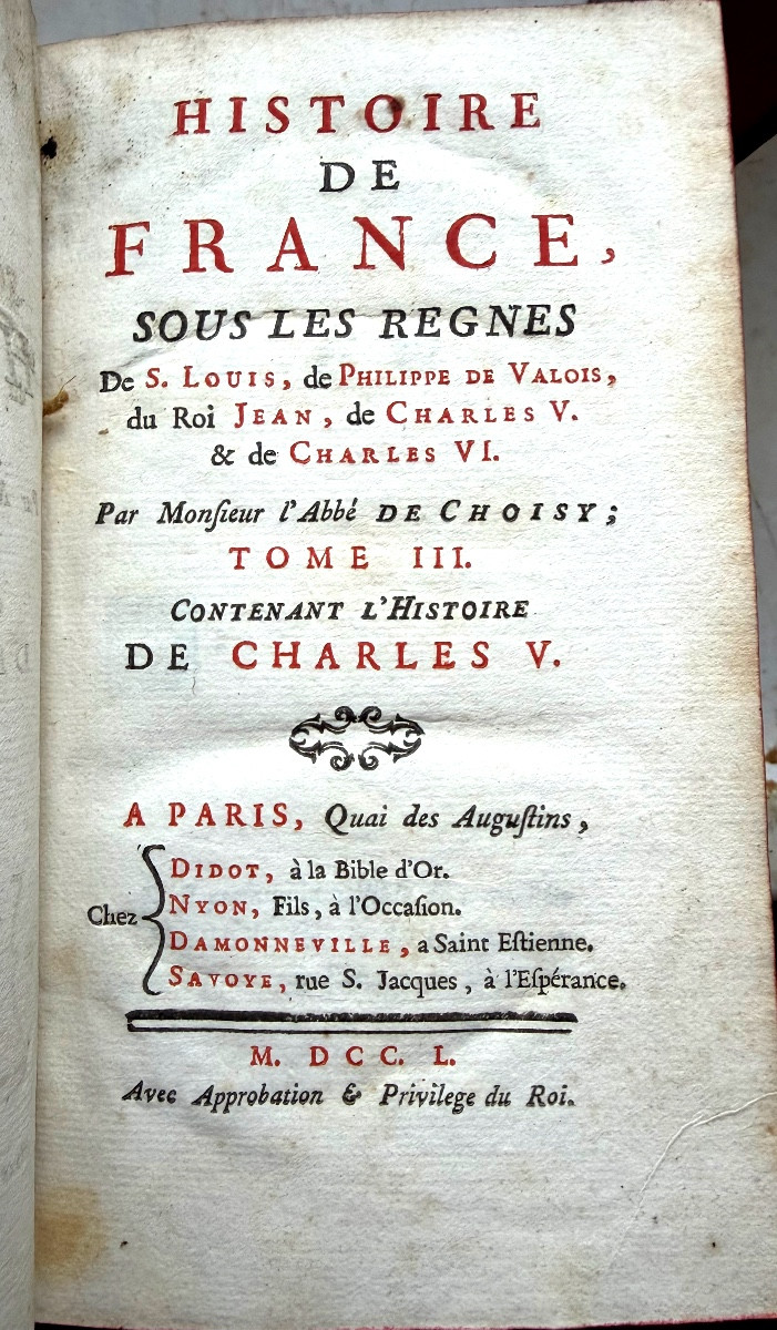  History Of France Under The Reigns Of Saint Louis, Philibert Of Valois, King John, Charles V, Etc.-photo-2