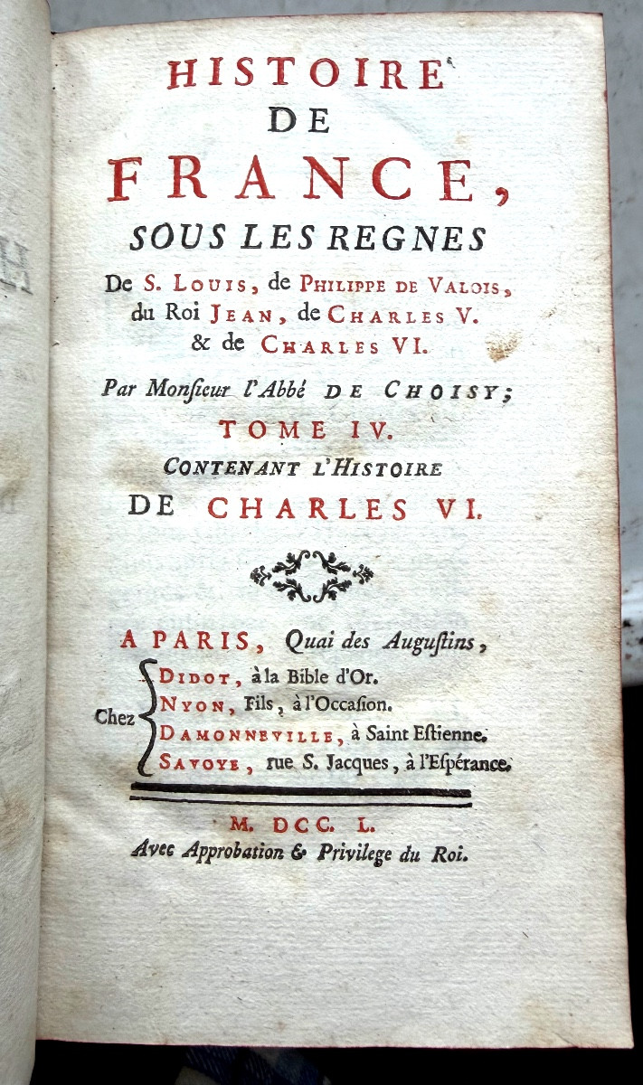  History Of France Under The Reigns Of Saint Louis, Philibert Of Valois, King John, Charles V, Etc.-photo-3