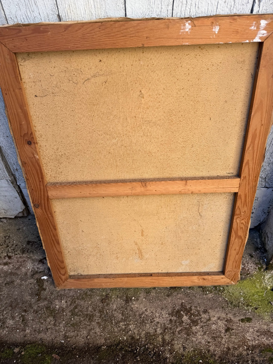  Beautiful Large Portrait Of A Distinguished Gentleman Wearing 1930s Glasses In His Study (on Canvas)-photo-2