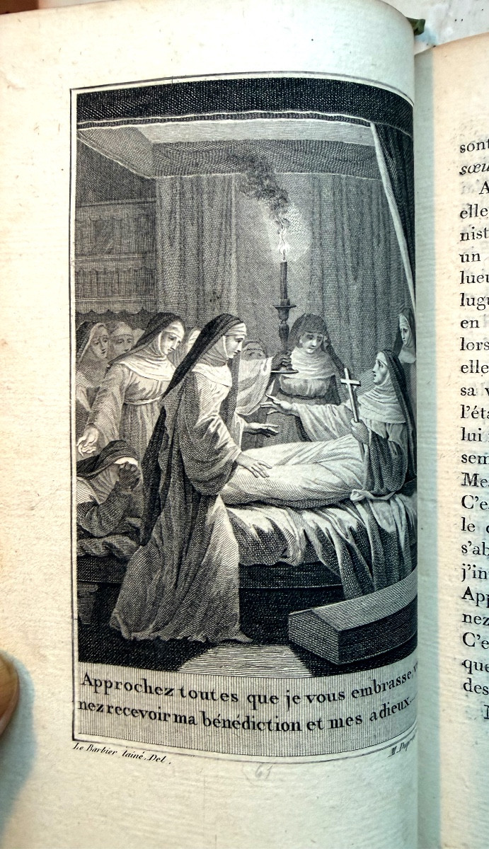 "La Religieuse", par Diderot , Nouvelle Edition ornée de figures, à Paris An VII en un Vol In 8-photo-4