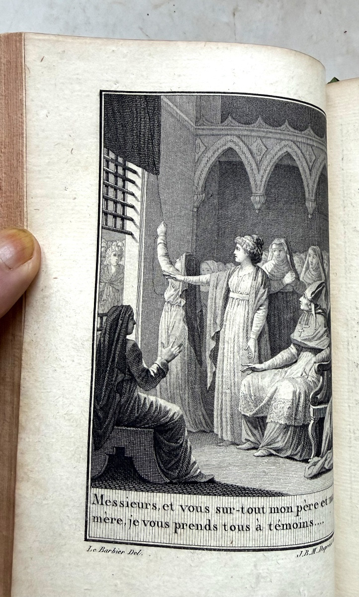 "La Religieuse", par Diderot , Nouvelle Edition ornée de figures, à Paris An VII en un Vol In 8-photo-7