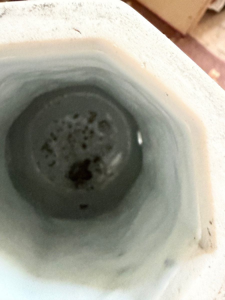  Beau Samovar  couvert en porcelaine Imari Japon sur trois pieds formant fontaine à thé XIX ème-photo-4