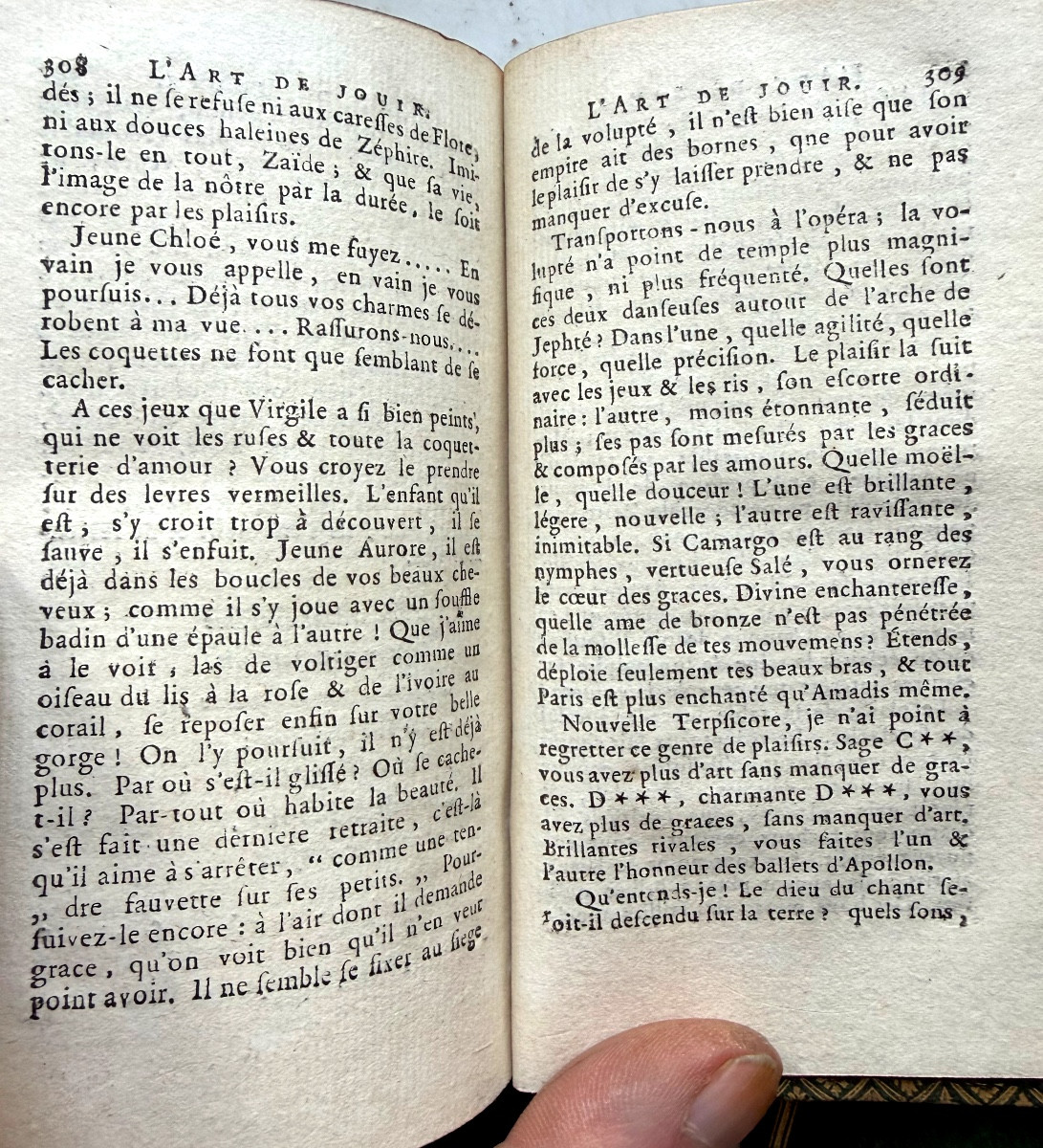 3 Vol.In16 maroquin vert Amst. 1774 : "Oeuvres Philosophiques de Mr de la Mettrie", sur l'Ame ,-photo-5
