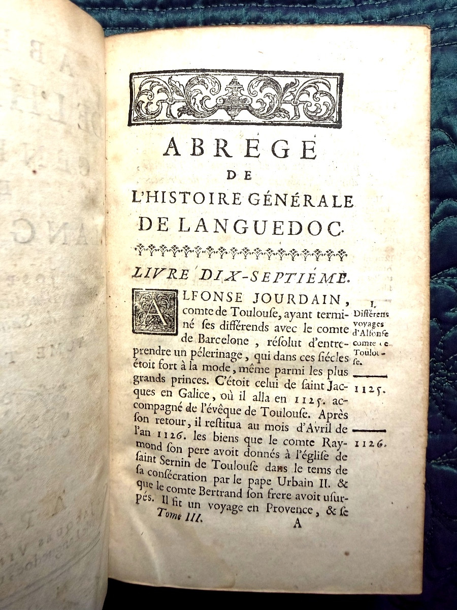 Abridged General History Of Languedoc, By Dom Joseph Vaissette, Vol. Aux Armes. 1749.-photo-3