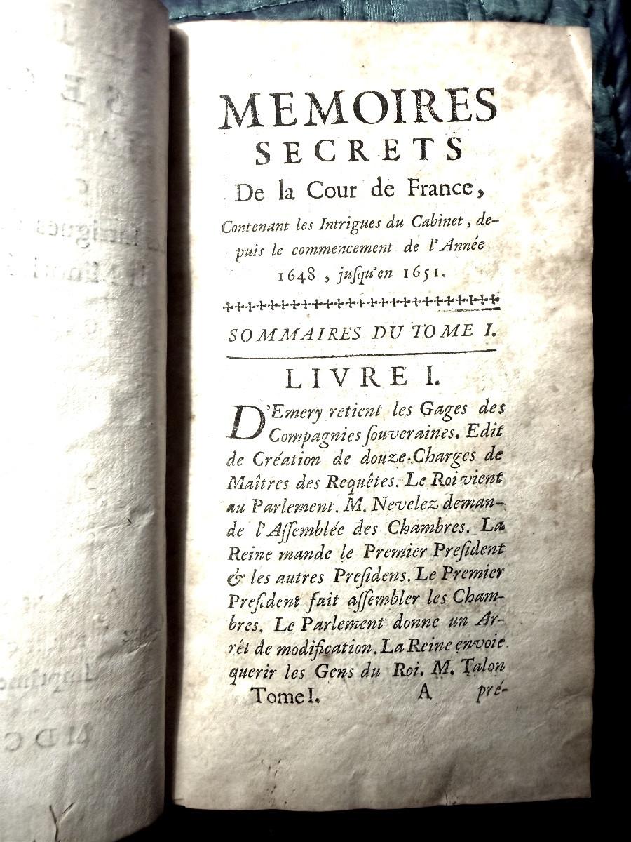 Mémoires Secrets De La Cour De France , Sous Louis XIV . 3 Vol -photo-2
