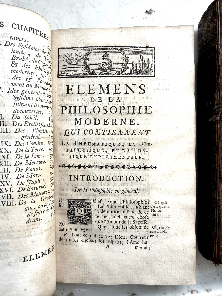 Elémens de la Philosophie Moderne :Pierre Massuet qui contienne la Pneumatique ,la Métaphysique-photo-1