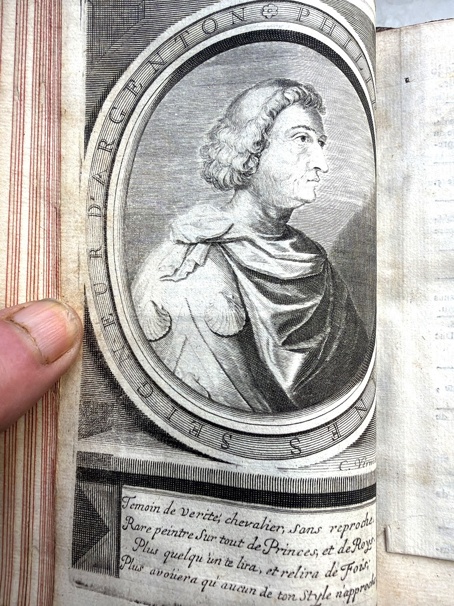 5 Beaux volumes In8 " Mémoires de Messire Philippe de Comines Seig. d'Argenton . Bruxelles 1723-photo-1