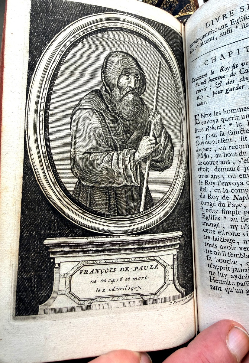 5 Beaux volumes In8 " Mémoires de Messire Philippe de Comines Seig. d'Argenton . Bruxelles 1723-photo-6