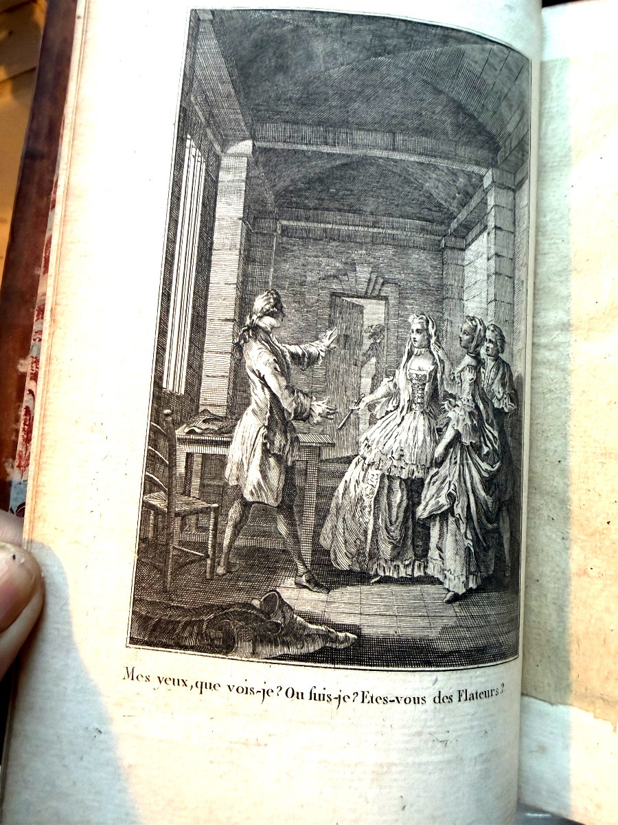 Très belle série In 8. en 5 Vol. " Théatre de P. Corneille,avec les commentaires" illustré 1776-photo-1