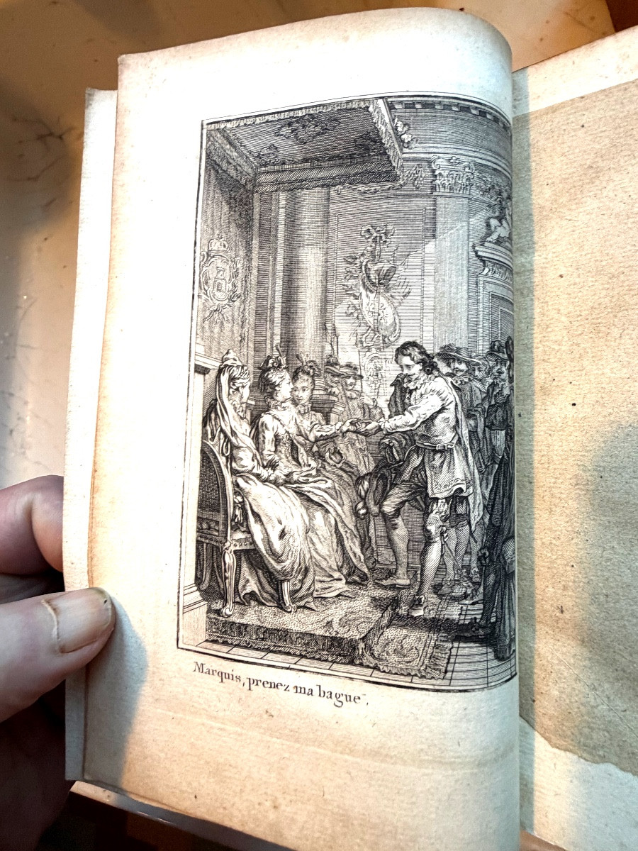 Très belle série In 8. en 5 Vol. " Théatre de P. Corneille,avec les commentaires" illustré 1776-photo-3